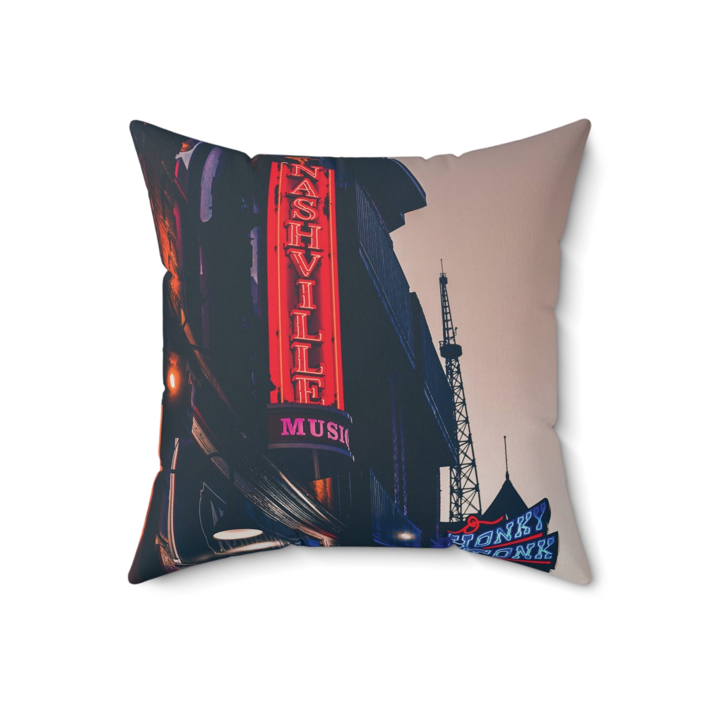 "Honky Tonk" Nashville, TN Photography Pillow