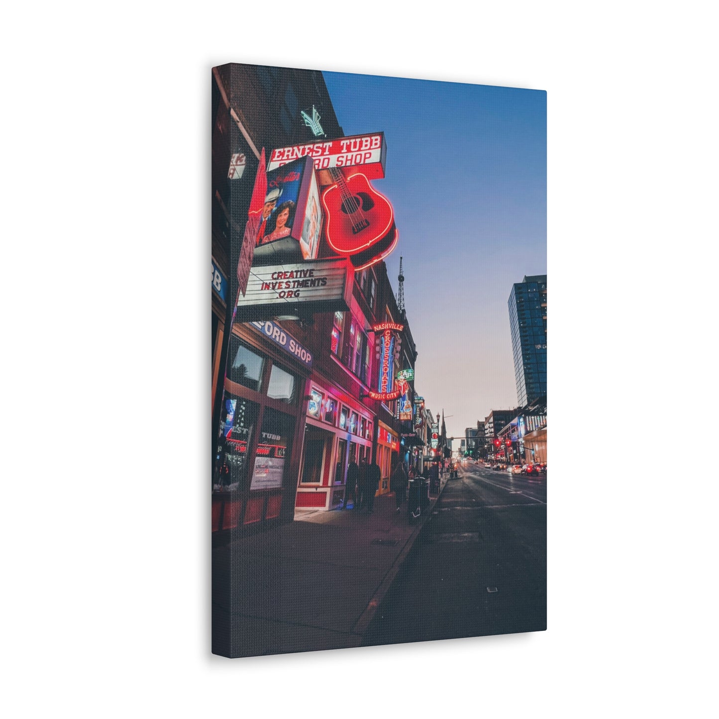 "Ernest Tubb" Nashville TN Photography Canvas Gallery Wrap