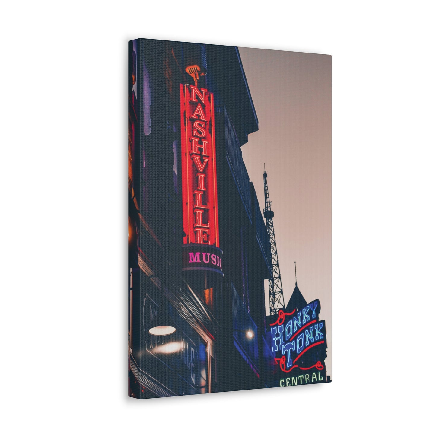 "Honky Tonk" Nashville TN Photography Canvas Gallery Wrap
