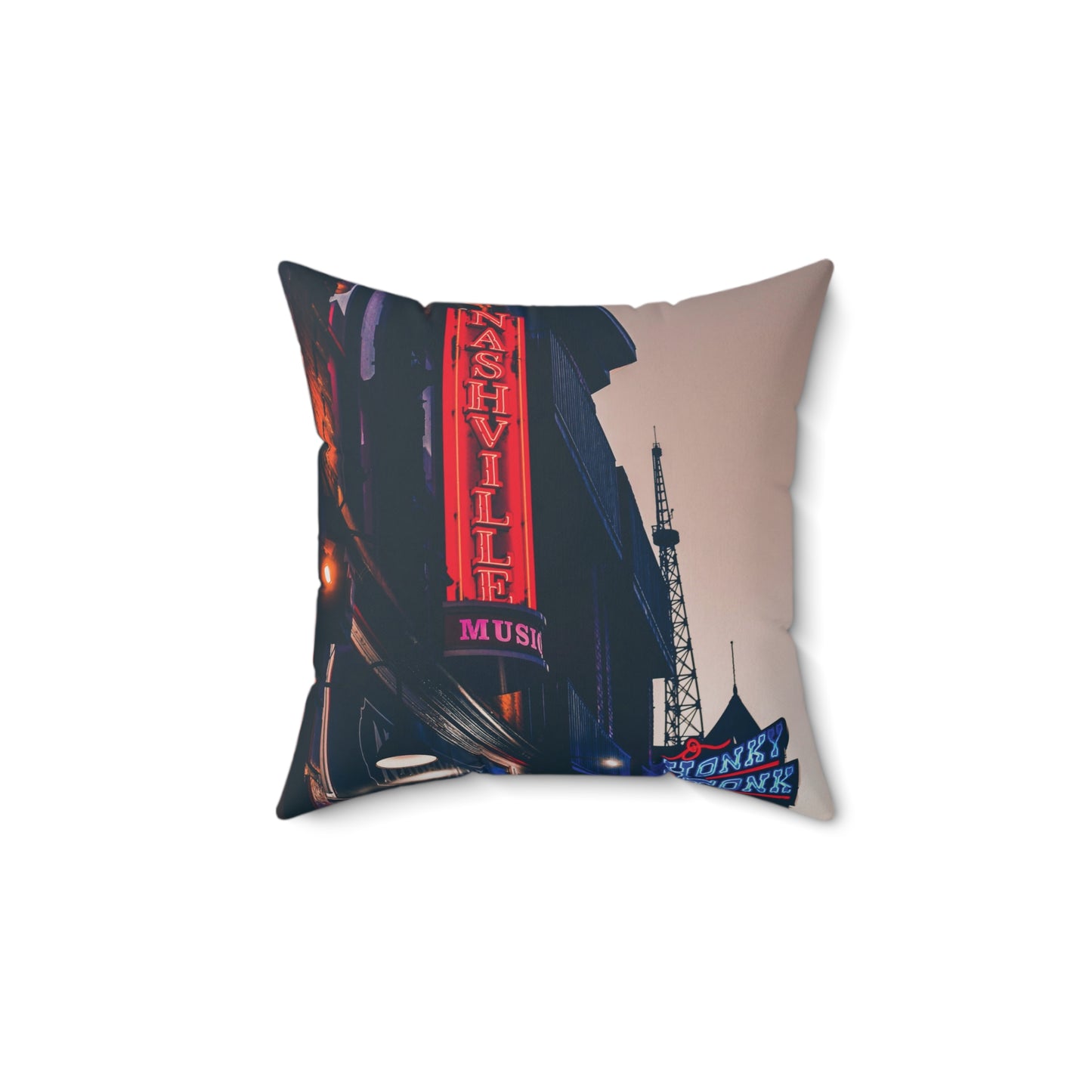 "Honky Tonk" Nashville, TN Photography Pillow