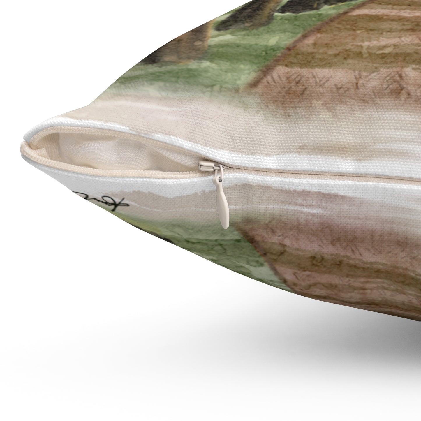 Rowan Oak Oxford MS Watercolor Art Pillow