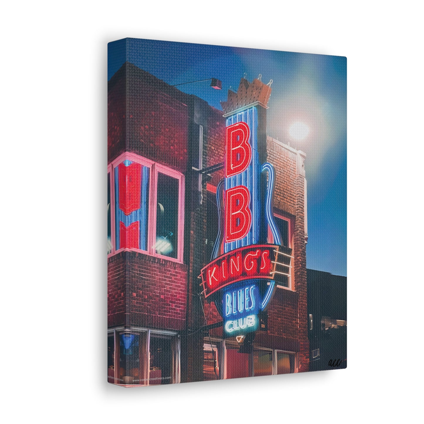 "BB King's Blues Club" Memphis, TN Photography Canvas Gallery Wrap
