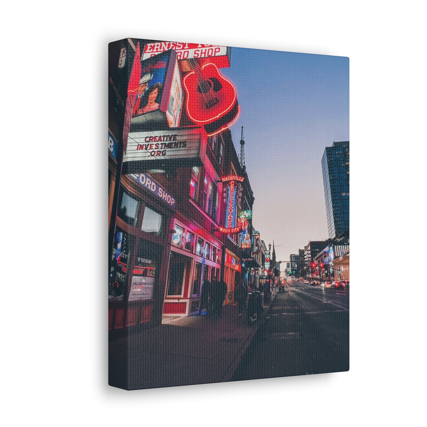 "Ernest Tubb" Nashville TN Photography Canvas Gallery Wrap