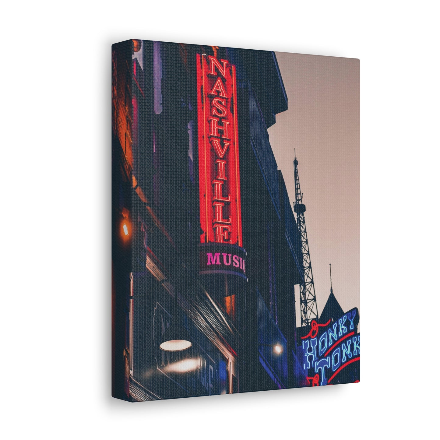 "Honky Tonk" Nashville TN Photography Canvas Gallery Wrap