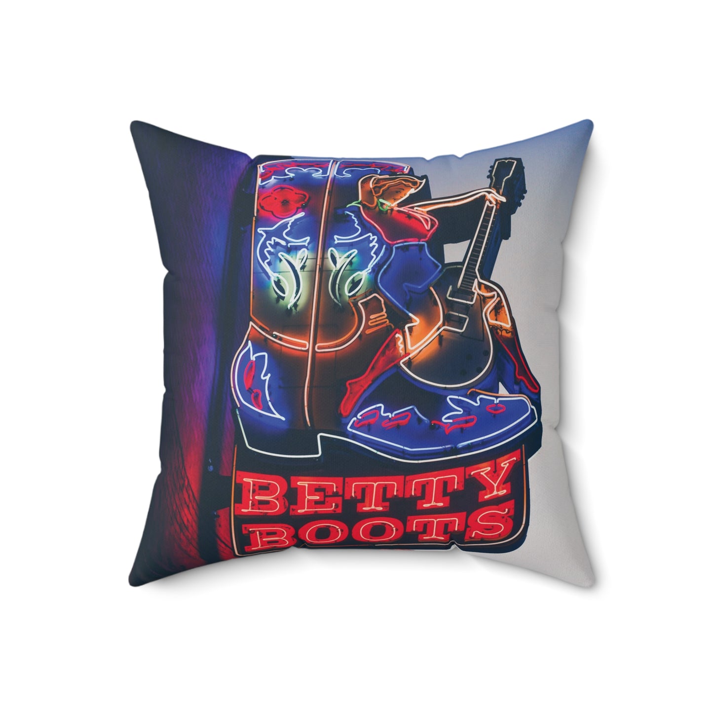 "Betty Boots" Nashville, TN Photography Pillow