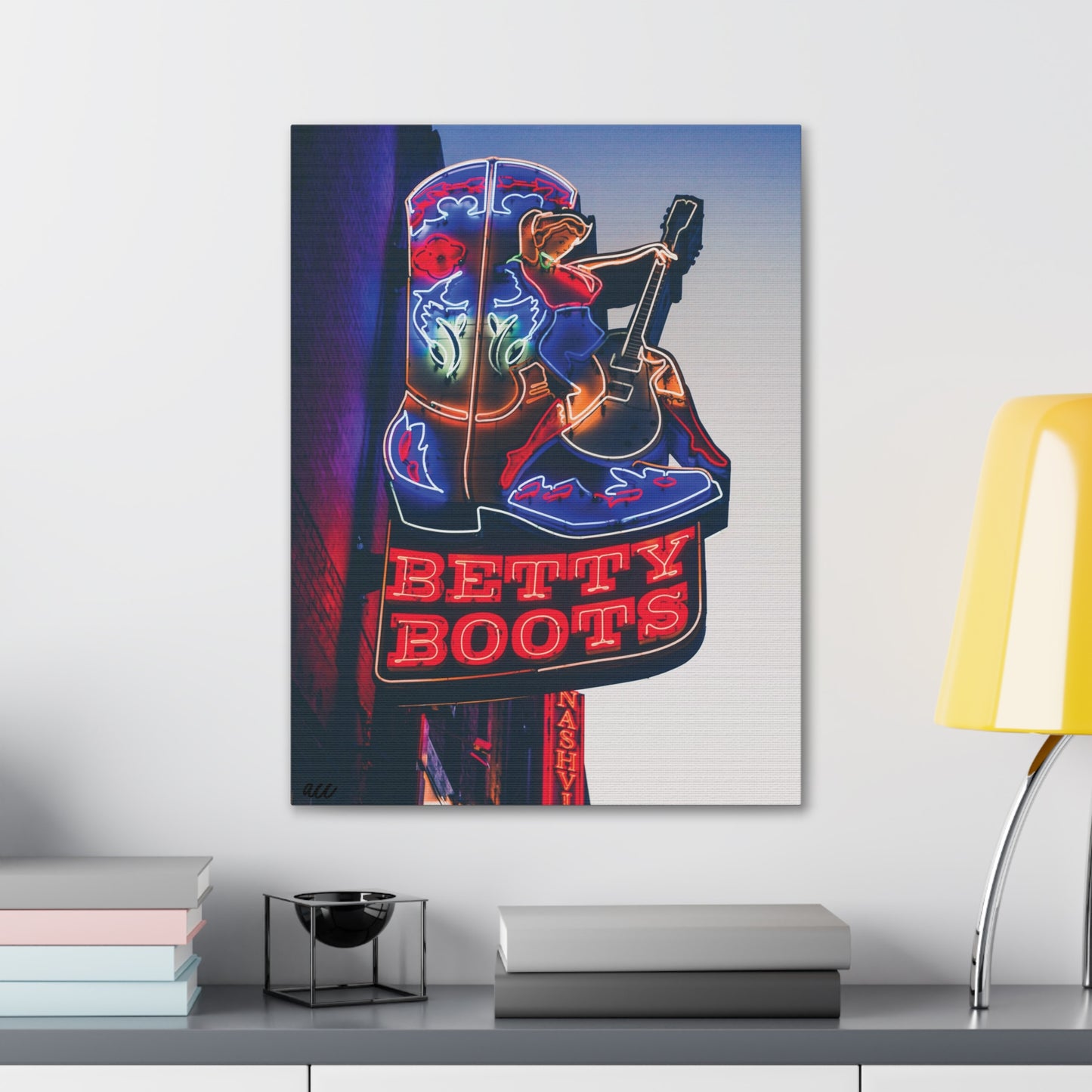 "Betty Boots" Nashville TN Photography Canvas Gallery Wrap