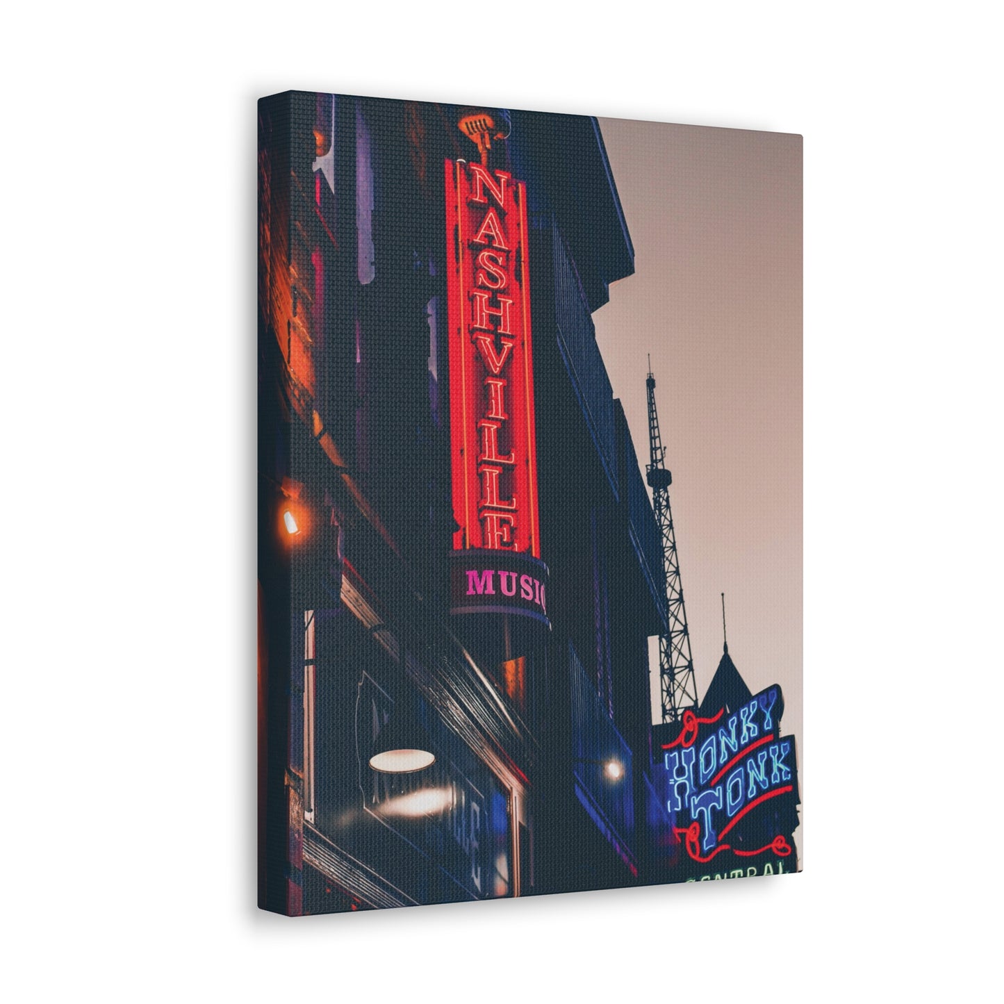 "Honky Tonk" Nashville TN Photography Canvas Gallery Wrap