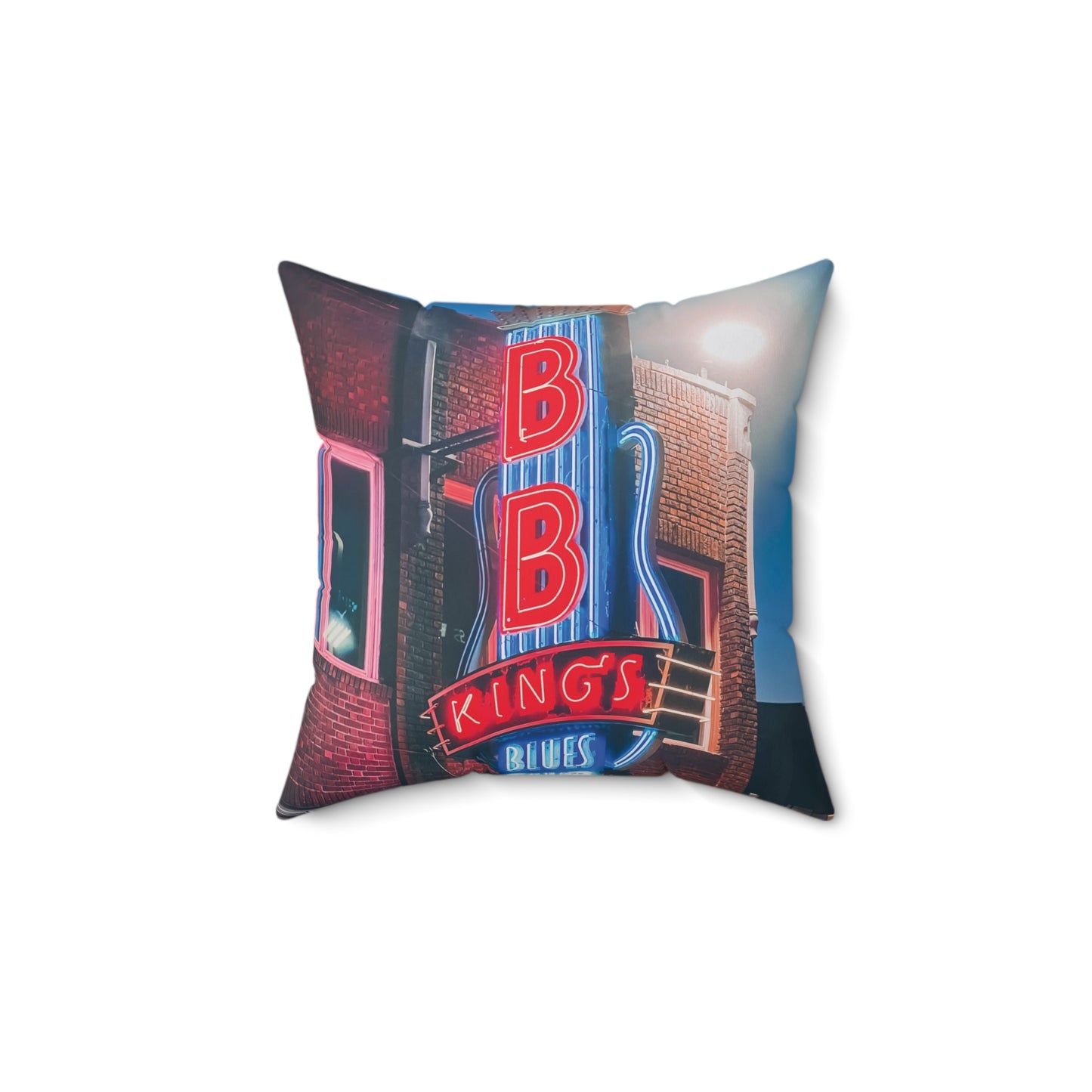 "BB King's Blues Club" Memphis, TN Photography Pillow
