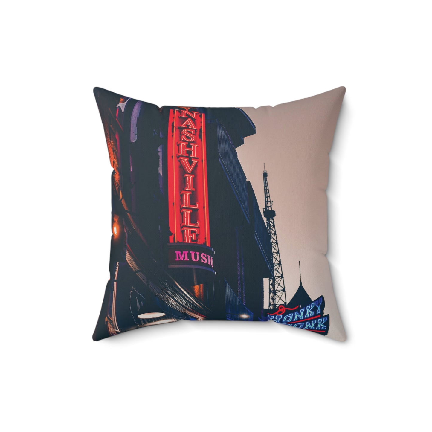 "Honky Tonk" Nashville, TN Photography Pillow