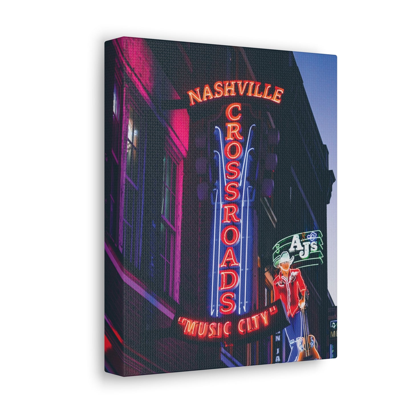 "Crossroads Music City" Nashville TN Photography Canvas Gallery Wrap