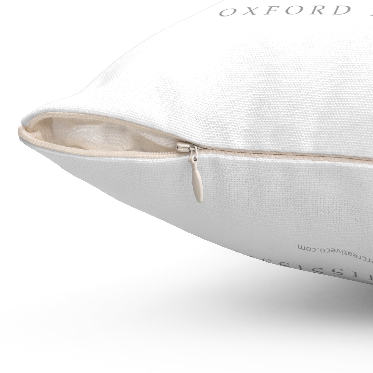 Oxford MS Watercolor Map Art Pillow