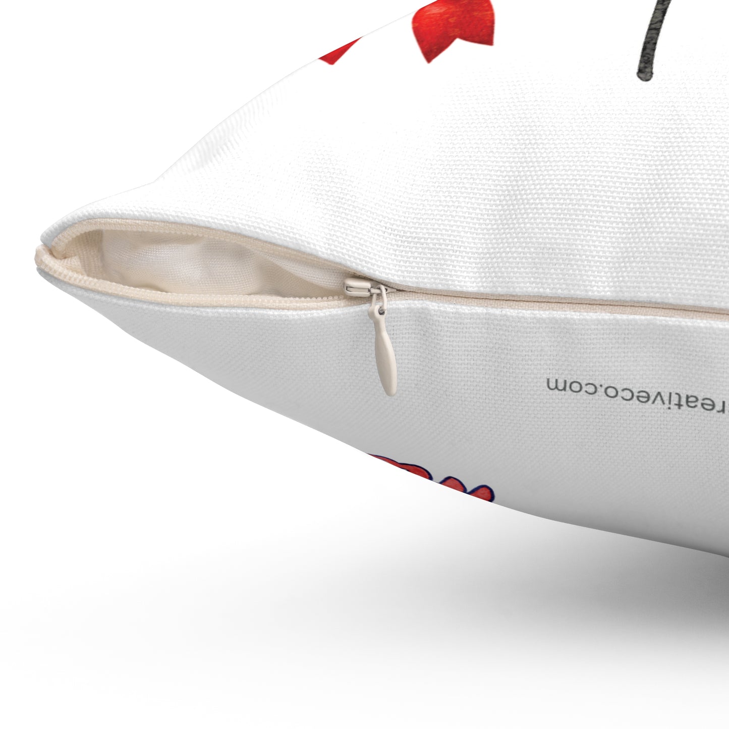 Ole Miss Football Graphics Square Pillow