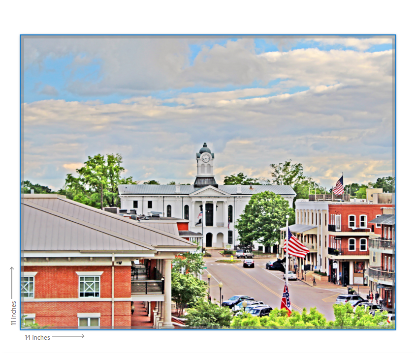 Courthouse View - Oxford, MS Photography Print