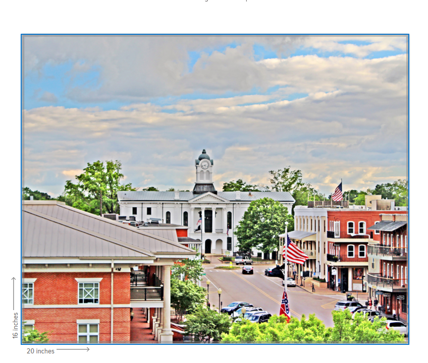 Courthouse View - Oxford, MS Photography Print