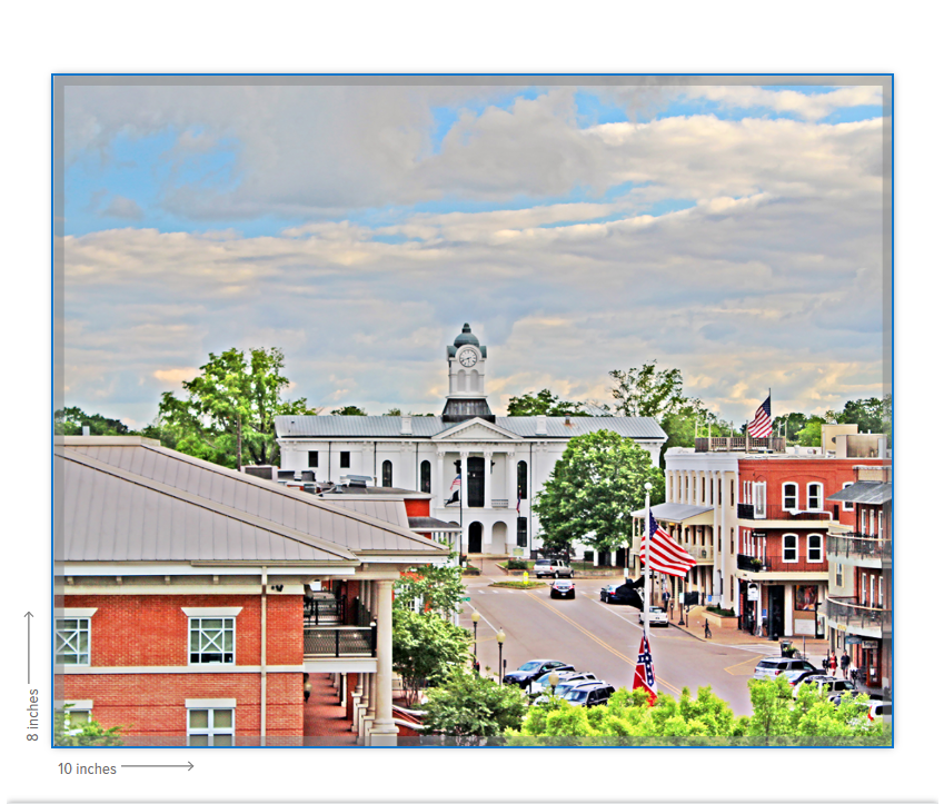 Courthouse View - Oxford, MS Photography Print