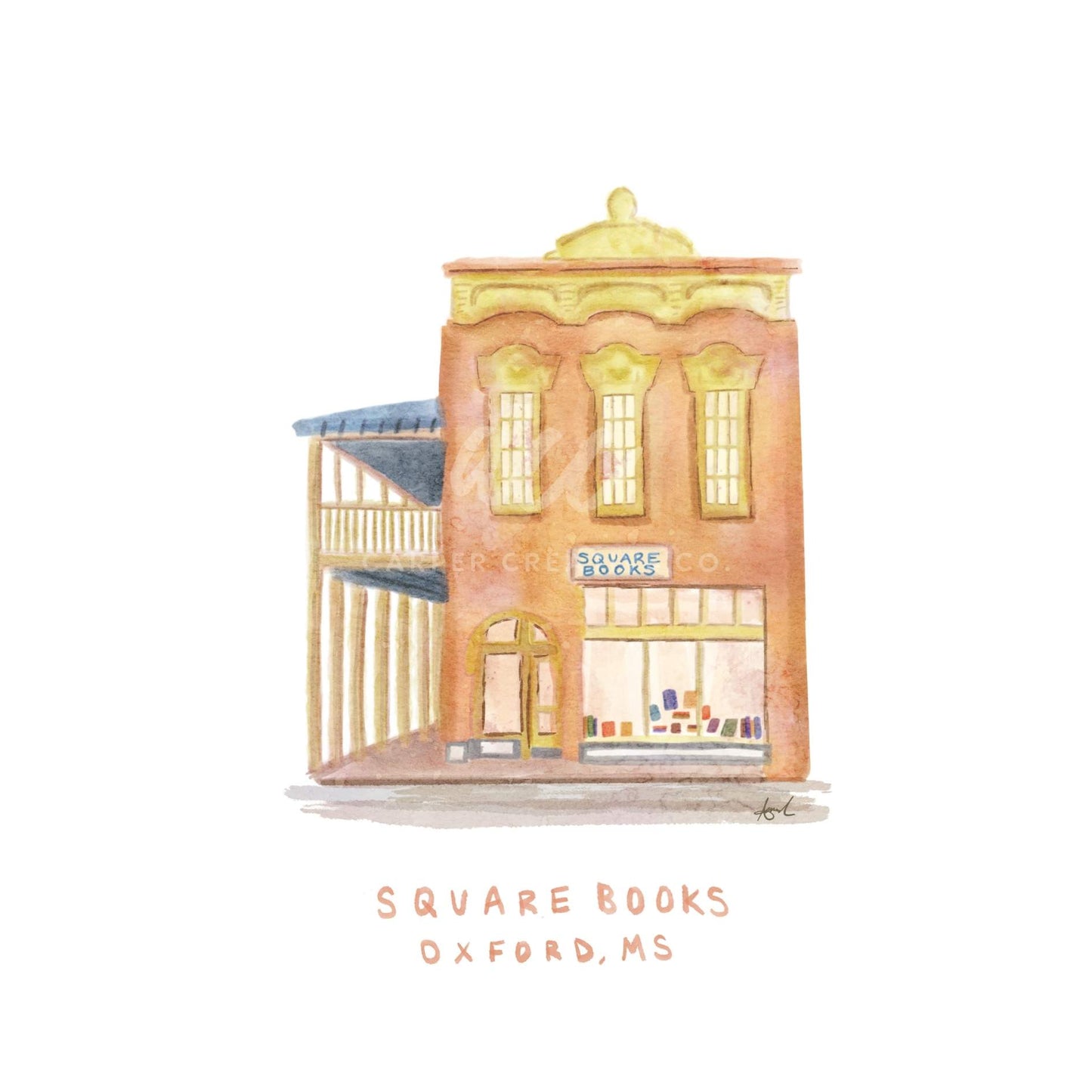 Square Books Oxford MS Watercolor Art Mug