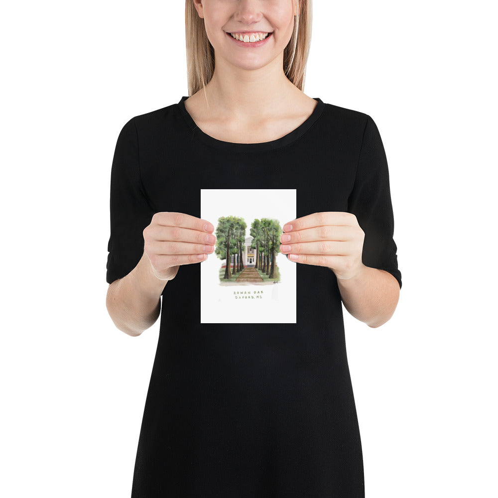 Rowan Oak Oxford MS Watercolor Art Print