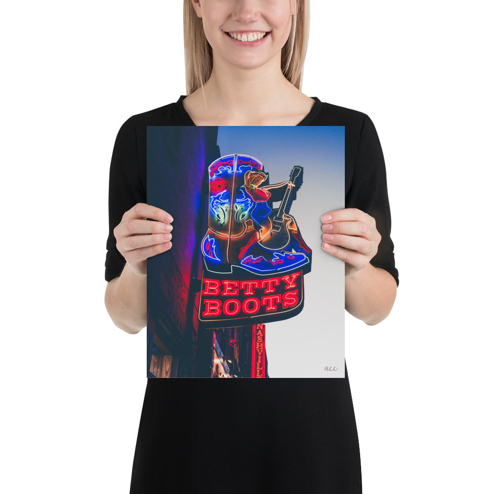 "Betty Boots" Nashville, TN Photography Print