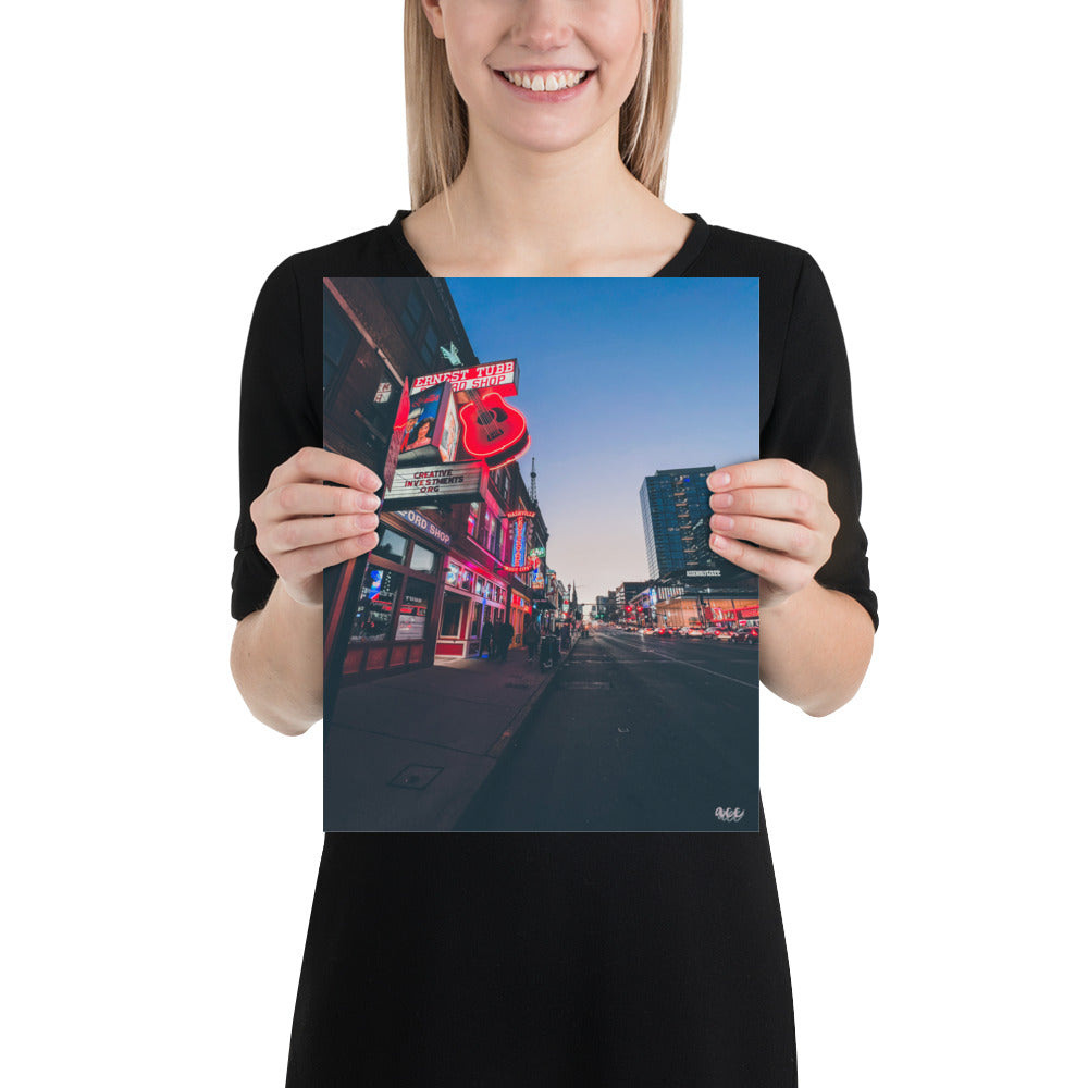 "Ernest Tubb" Nashville TN Photography Print