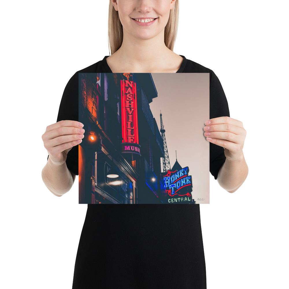 "Honky Tonk" Nashville TN Photography Print