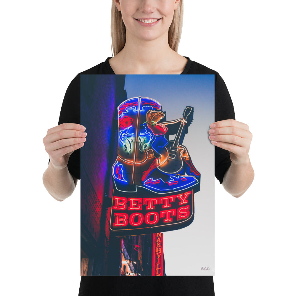 "Betty Boots" Nashville, TN Photography Print