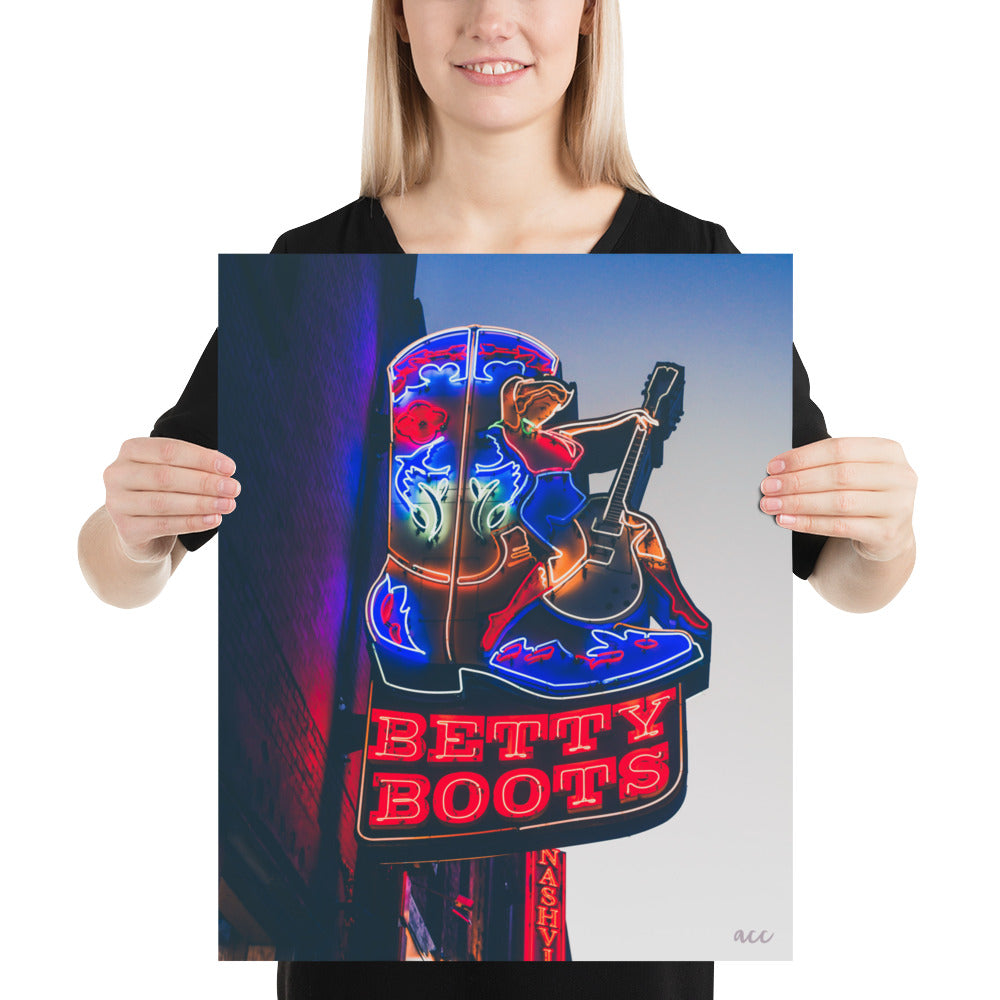 "Betty Boots" Nashville, TN Photography Print