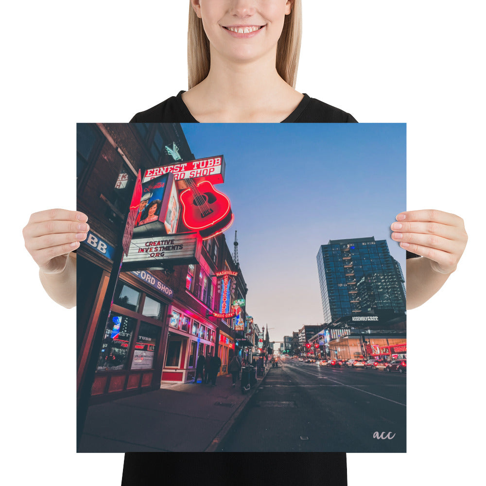 "Ernest Tubb" Nashville TN Photography Print