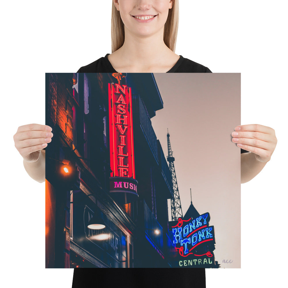 "Honky Tonk" Nashville TN Photography Print