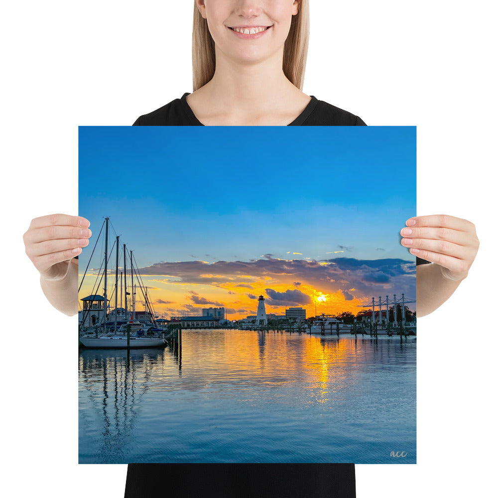 "Blue Sunset" Gulfport, MS Photography Print