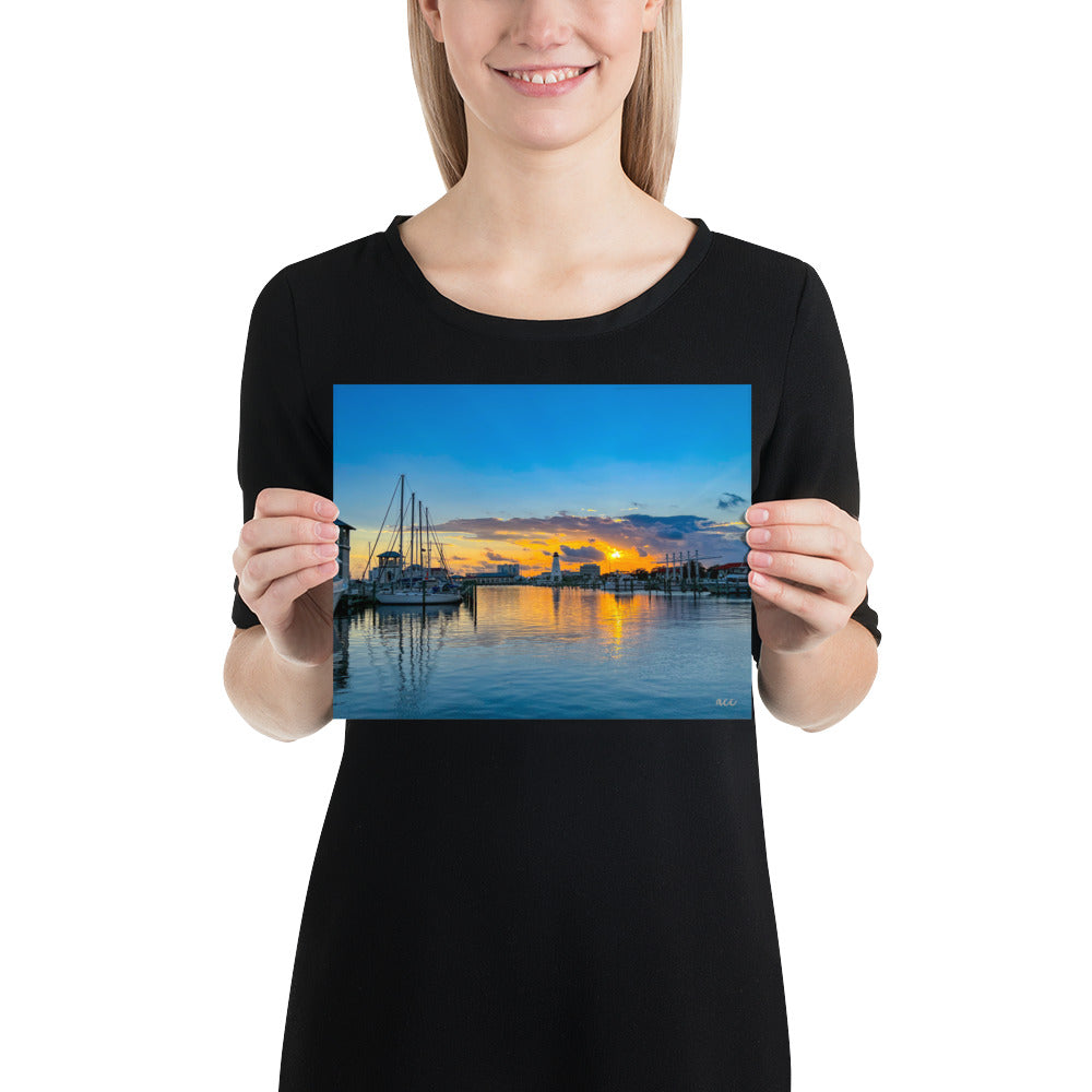"Blue Sunset" Gulfport, MS Photography Print