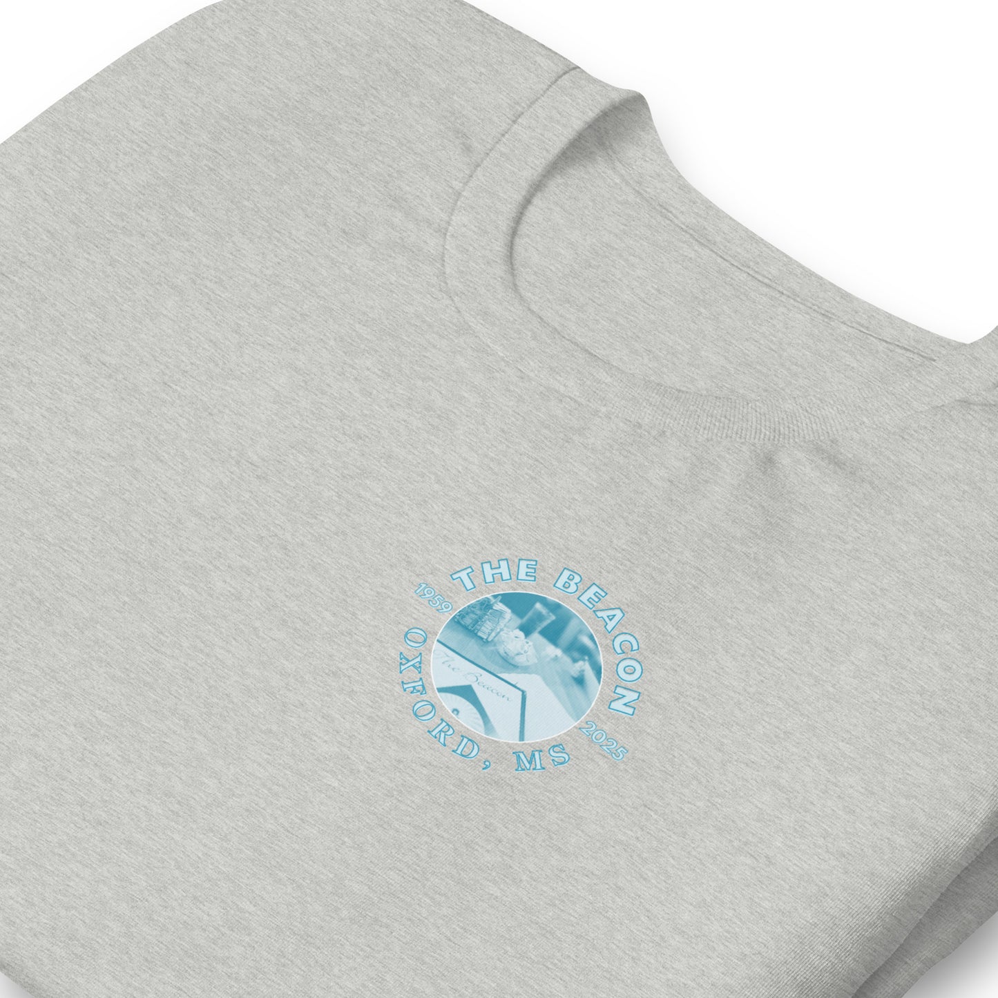 The Beacon Oxford, MS Watercolor Art T-Shirt - Bella + Canvas