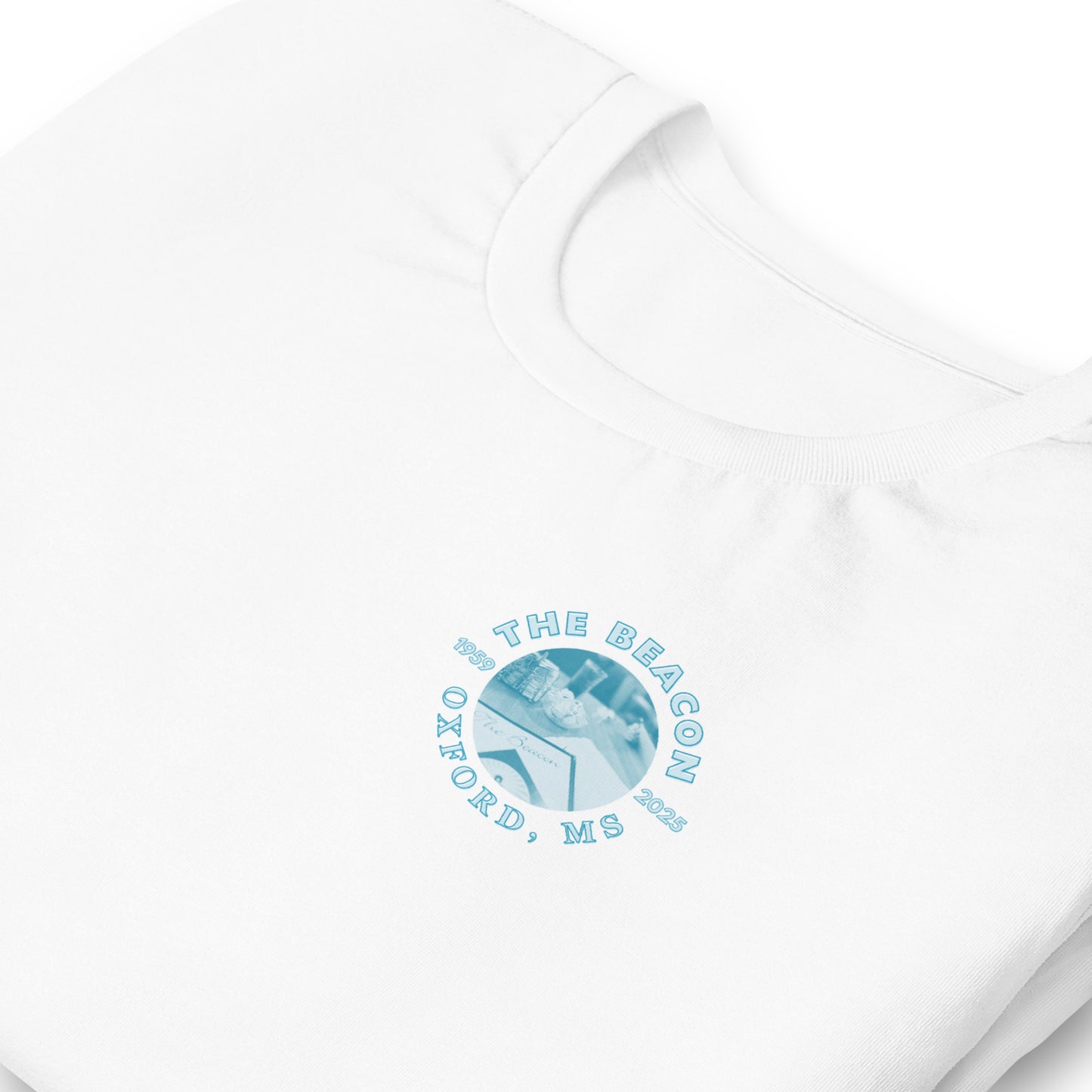 The Beacon Oxford, MS Watercolor Art T-Shirt - Bella + Canvas
