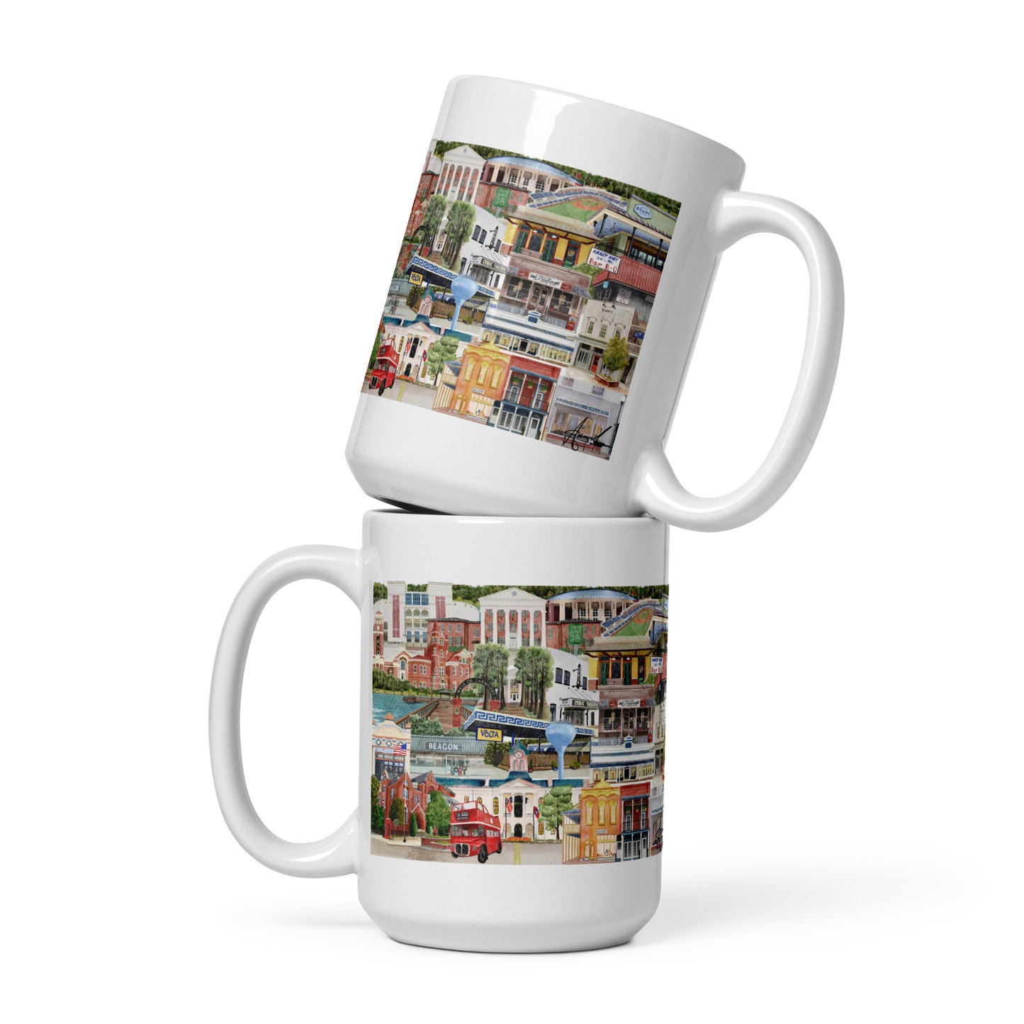 Oxford MS Landmark Collage Art Mug
