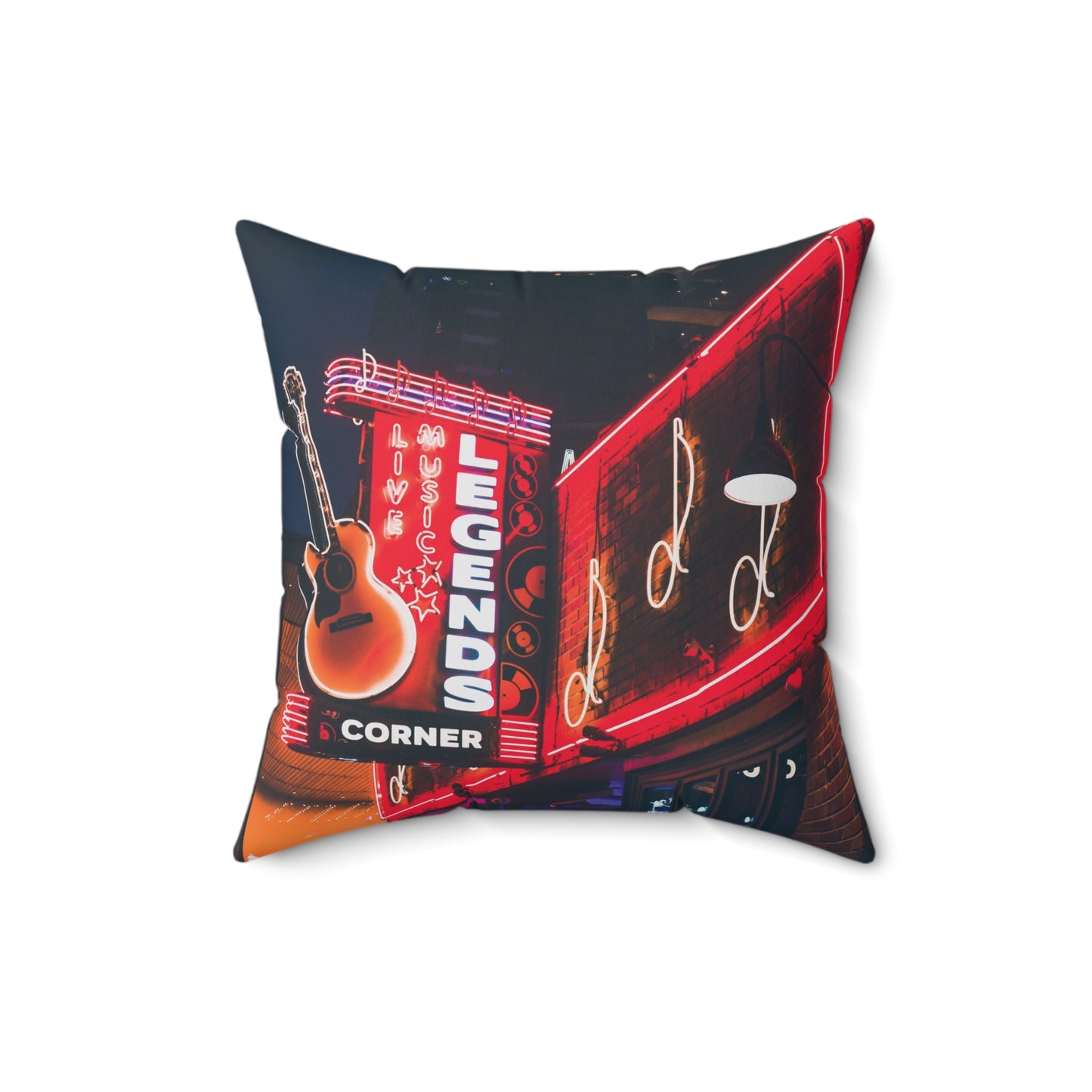 "Legends Corner" Nashville, TN Photography Pillow