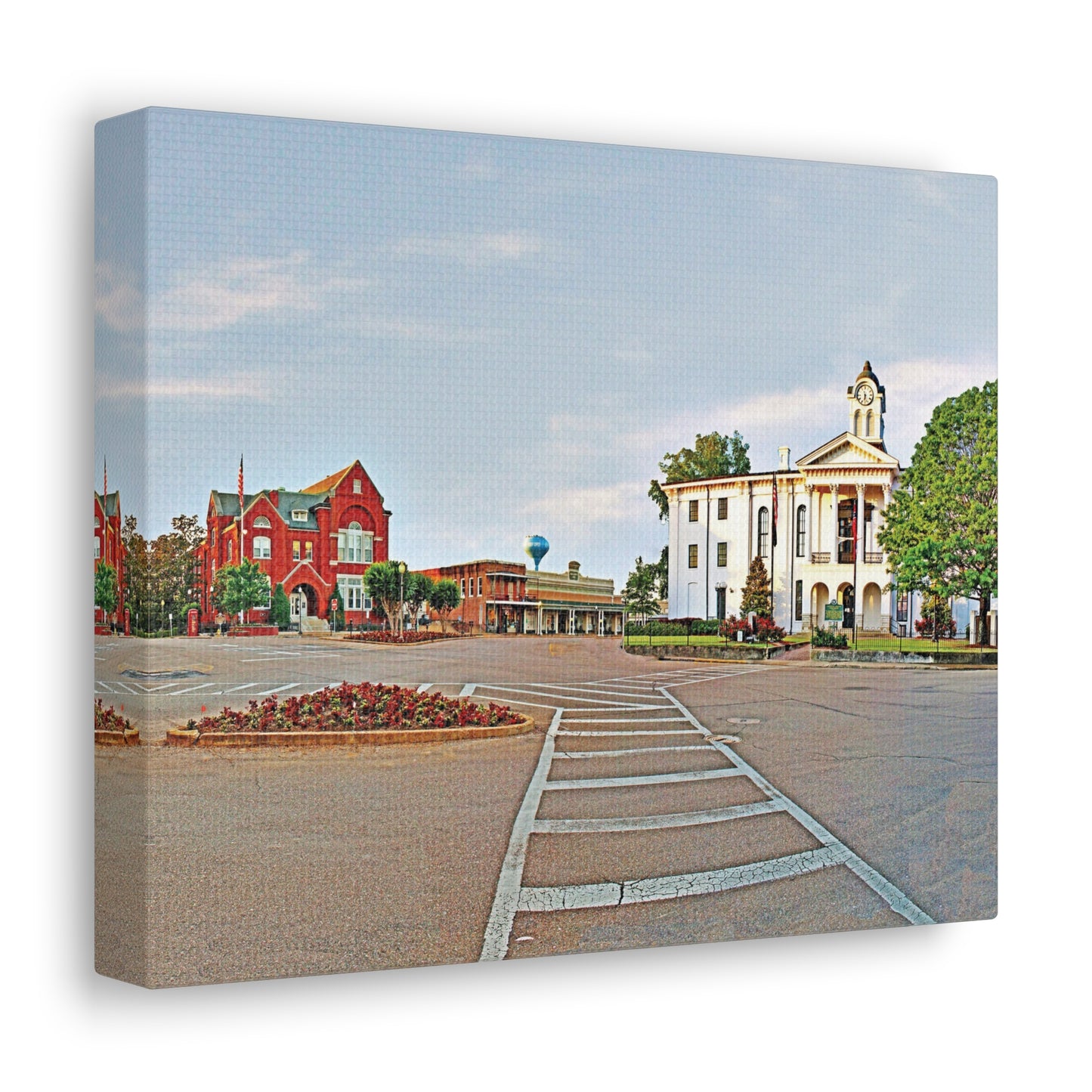 Square Morning - Oxford, MS Photography Canvas Gallery Wrap