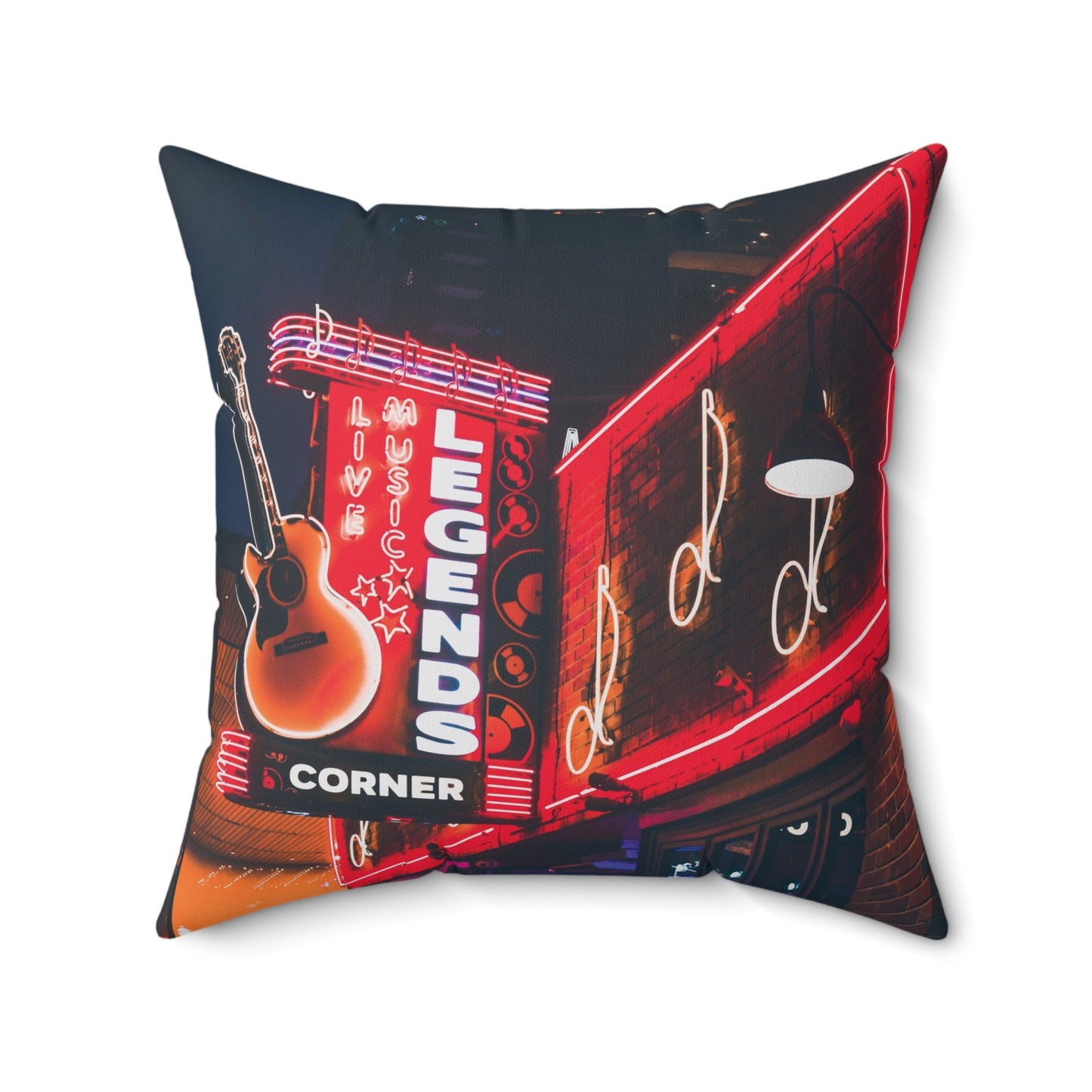 "Legends Corner" Nashville, TN Photography Pillow