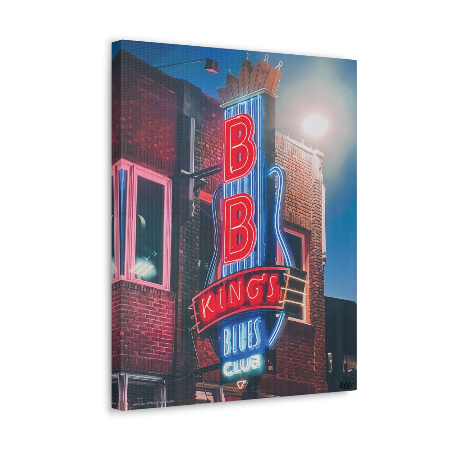 "BB King's Blues Club" Memphis, TN Photography Canvas Gallery Wrap