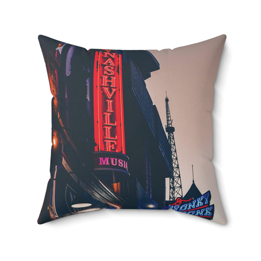 "Honky Tonk" Nashville, TN Photography Pillow