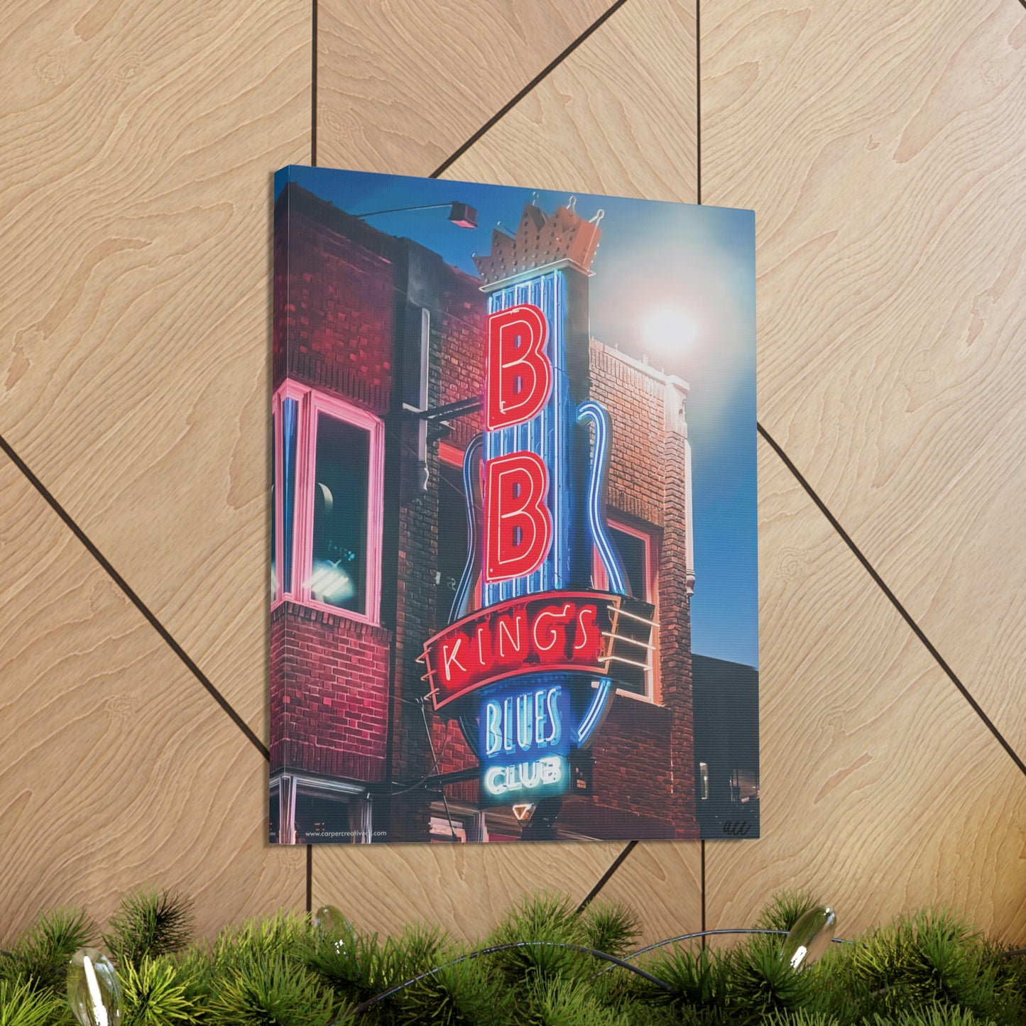 "BB King's Blues Club" Memphis, TN Photography Canvas Gallery Wrap