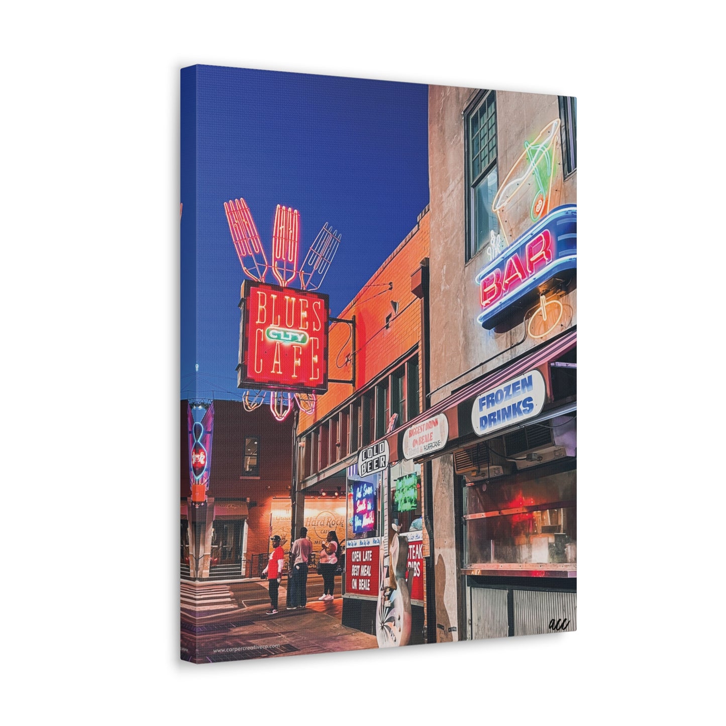 Copy of "Honky Tonk" Nashville TN Photography Canvas Gallery Wrap