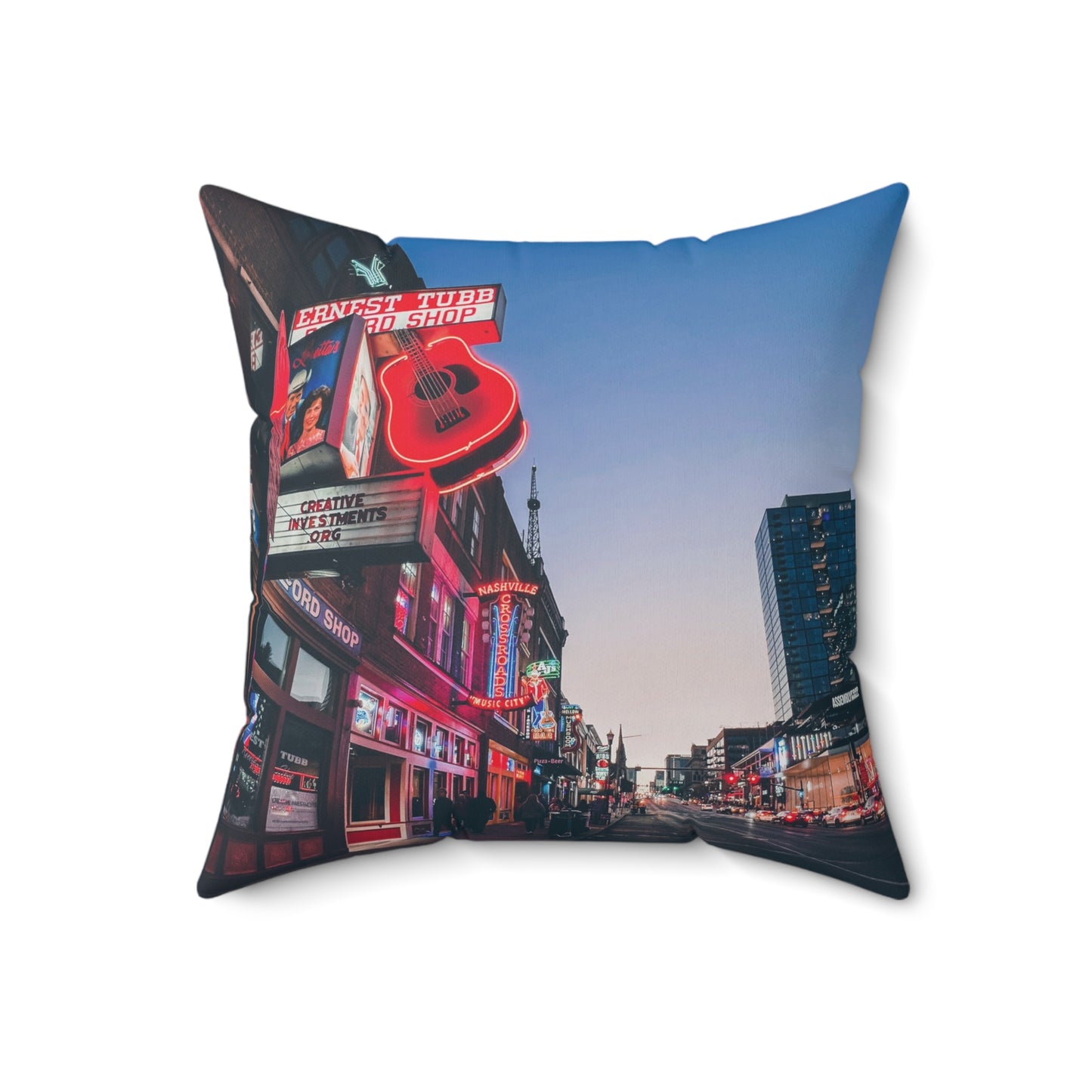 "Ernest Tubb" Nashville, TN Photography Pillow