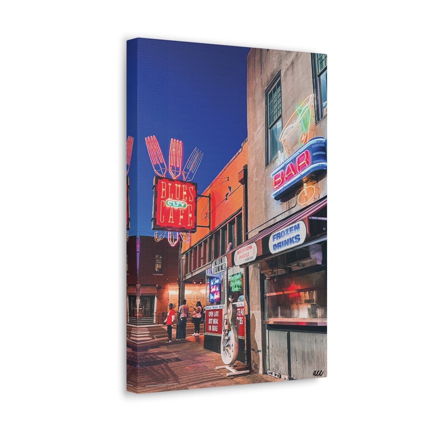 Copy of "Honky Tonk" Nashville TN Photography Canvas Gallery Wrap