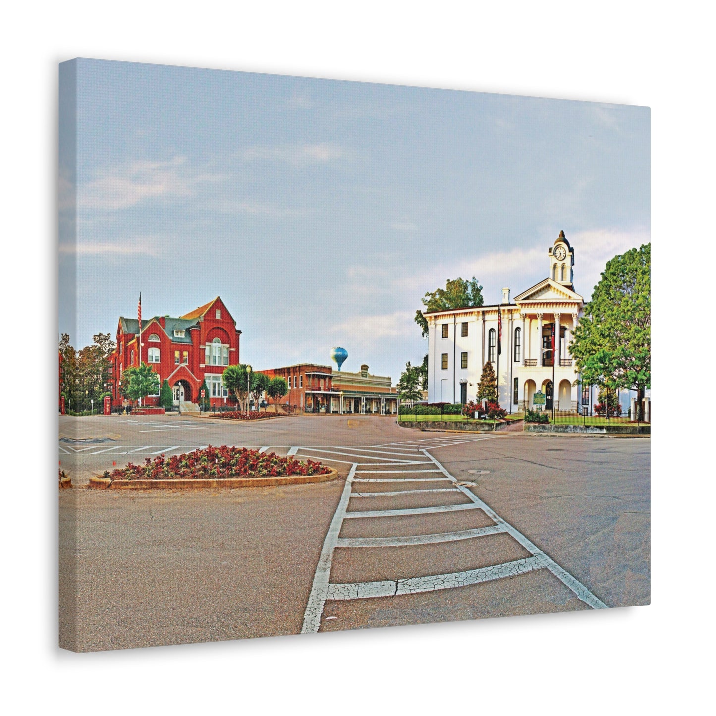 Square Morning - Oxford, MS Photography Canvas Gallery Wrap