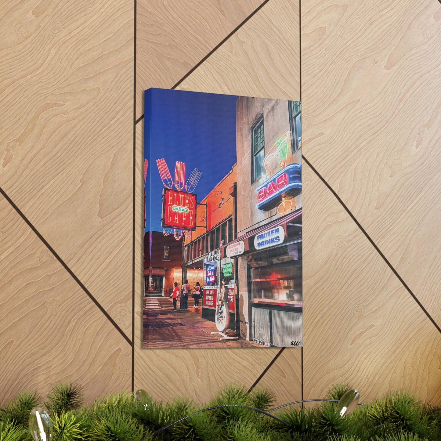 Copy of "Honky Tonk" Nashville TN Photography Canvas Gallery Wrap