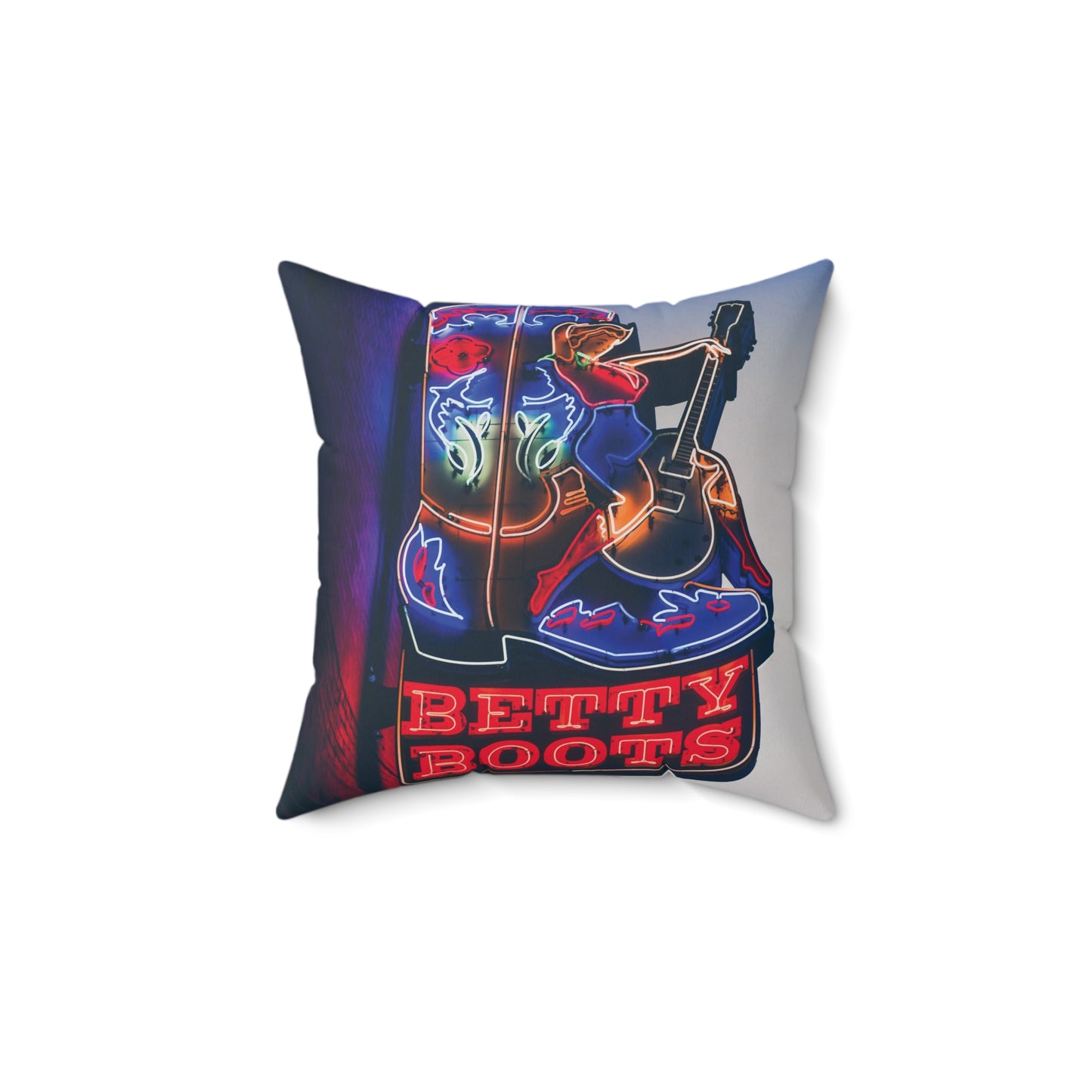 "Betty Boots" Nashville, TN Photography Pillow