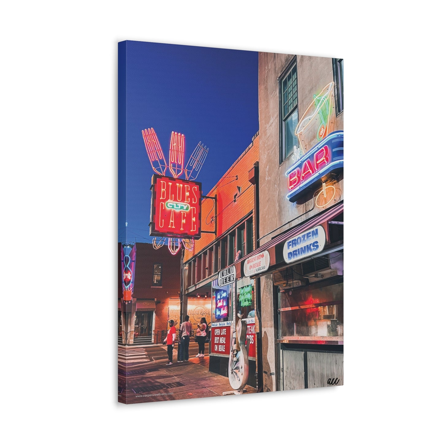 Copy of "Honky Tonk" Nashville TN Photography Canvas Gallery Wrap