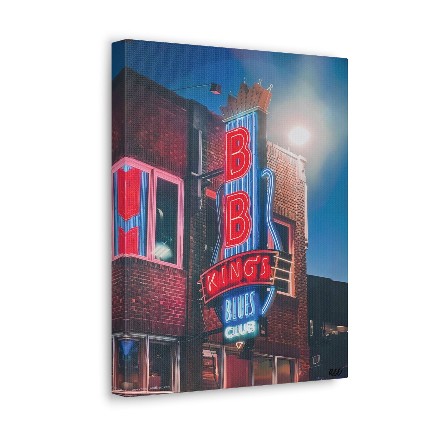 "BB King's Blues Club" Memphis, TN Photography Canvas Gallery Wrap