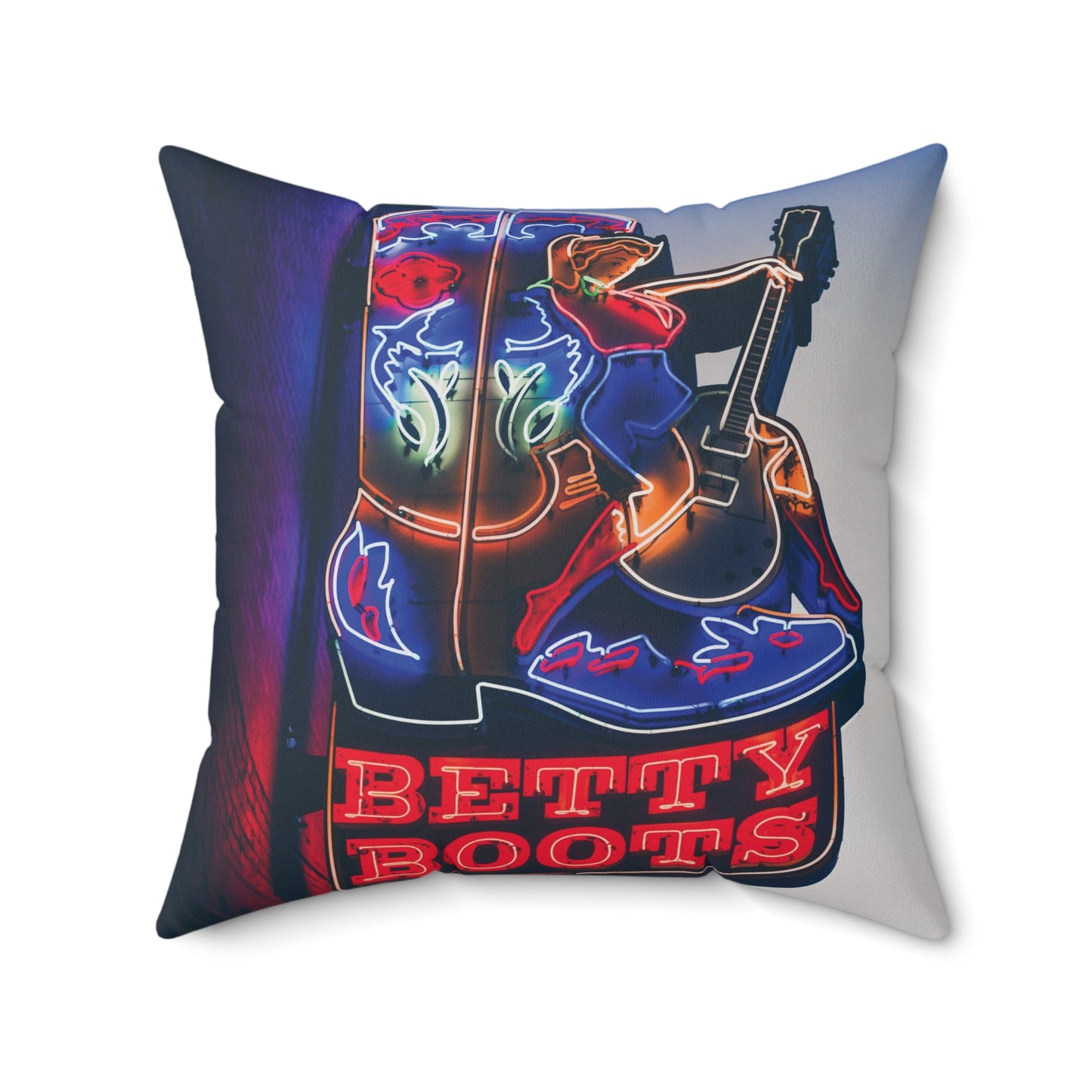 "Betty Boots" Nashville, TN Photography Pillow