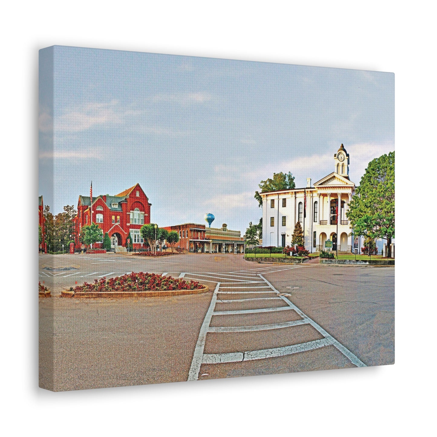 Square Morning - Oxford, MS Photography Canvas Gallery Wrap