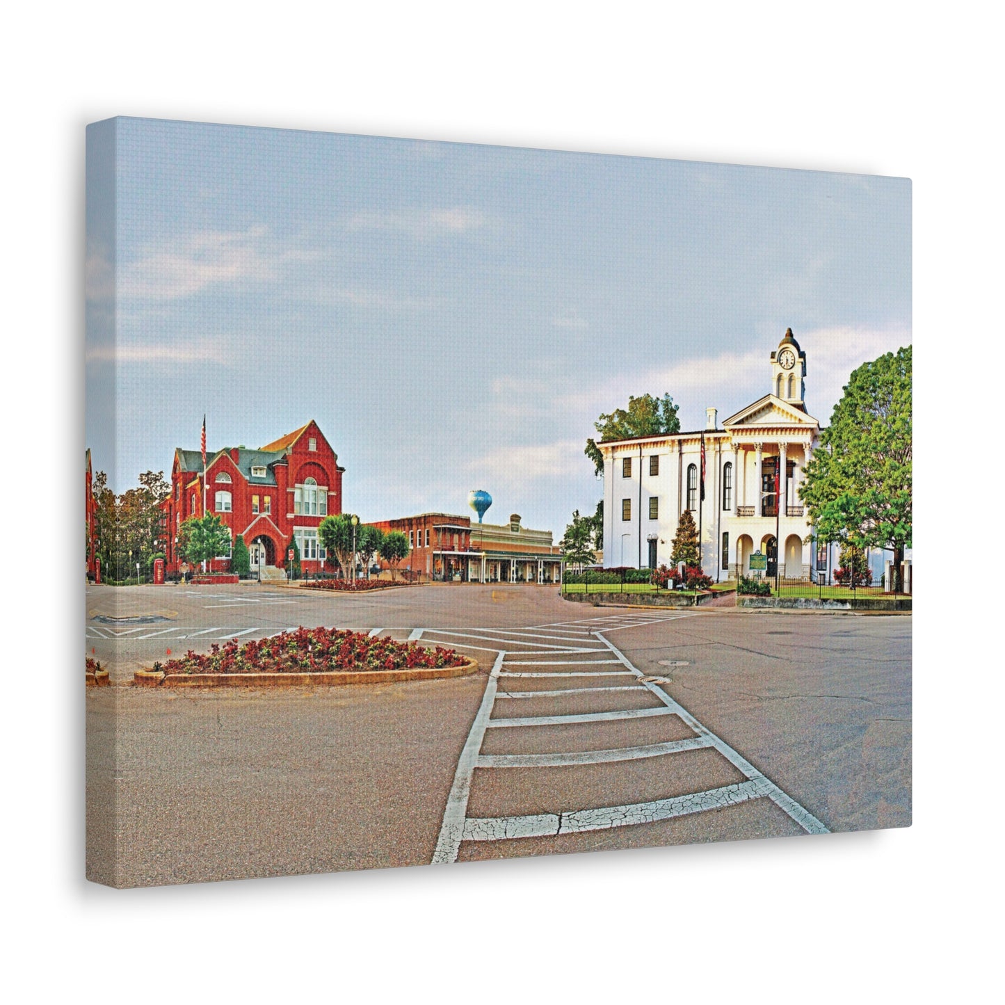 Square Morning - Oxford, MS Photography Canvas Gallery Wrap